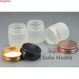 100pc/lot 30ml Frosted Plastic Cosmetic Jar Serum Bottle Aluminium Cap 1oz DIY Refillable Hand Cream Casehigh qty