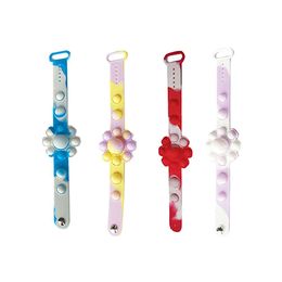 Decompression Toy Octopus silica gel wristband fun finger bubble musicians watchband anti-rat pioneer puzzle exercise