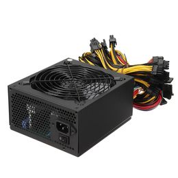 1800W Miner Graphics Card Power Supply For 6GPU Mining 180~240V 80+ Platinum Certified ATX PSU