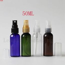 50ML Plastic Bottle With Spray Pump / Lotion , 50CC Toner Packaging Empty Cosmetic Containergood qty