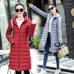 Women's Down & Parkas Winter Women Parka 2021 Fashion Plus Size 3XL Hooded Long Wadded Jacket Female Padded Coats Abrigos Mujer LX9591