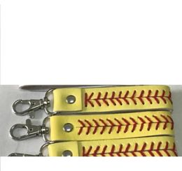 2021 new factory is cheap baseball keychain,fastpitch softball accessories baseball seam keychains