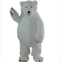 Stage Performance Polar Bear Mascot Costume Halloween Christmas Cartoon Character Outfits Suit Advertising Leaflets Clothings Carnival Unisex Adults Outfit