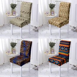 Funda de Silla con Resorte en Color Negro/Café/Champán para Festival Banquete 