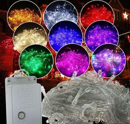 220V 110V LED String Lights with Controller Colourful RGB Waterpoof Outdoor Decor Lamps 100leds 10M for doors floors grasses