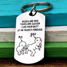 Funny Gifts Prank Toys Keychain Valentines Day Gift for Girlfriend/Boyfriend Party Favors Letters Personalised wedding Gifts