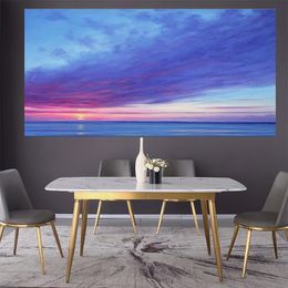 Other Home Decor Nature Seascape Cloud Ocean Sea Sky Landscape Posters And Prints Oil Painting Printed On Canvas Wall Picture For Room