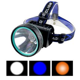 Lighting Ultra Bright Rainproof LED Headlamp Headlight 35W Energy Saving Head Lamp Torch White Blue Light Waterproof Fishing Hunting