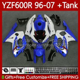 Body +Tank For YAMAHA Thundercat YZF600R YZF 600R 600 R 96-07 Bodywork 86No.91 YZF-600R 1996 1997 1998 1999 2000 2001 YZF600-R Metal blue 96 02 03 04 05 06 07 Fairings