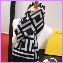 Women Street Fashion Scarf Winter Wool Mens Scarves Designer F Letters Weaving Shawl High Quality Ladies Jacquard Lovers Scarfs D2112024F