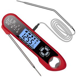 Food Temperature Instruments Digital Thermometer Kitchen Meat BBQ Waterproof Cooking Tools Dual Probe Design