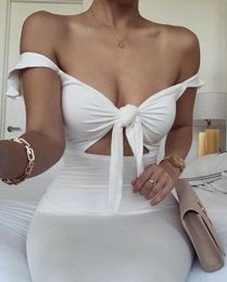 Women Sexy Bow Designer Black White Bandage Dress Elegant Night Club Prom Celebrity Bodycon Party Vestido 210527