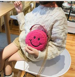 Mini cute handbag top selling baby bags fashion cartoon wallets children purse smile shoulder bag factory price