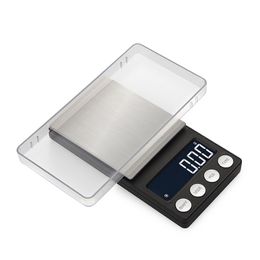 Mini Pocket 500/0.01g High Precision Balance LCD Backlit Display Digital Jewelry Scale Electronic Gram Food Weight Kitchen Scale 210401