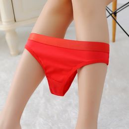 New style pure cotton sexy thong women triangle cotton seamless one piece simple invisible t pants woman 6814