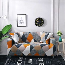 Stretch Sofa Cover Slipcovers Elastic All-inclusive Couch for Different Shape Loveseat Chair L-Style Sectional 211207