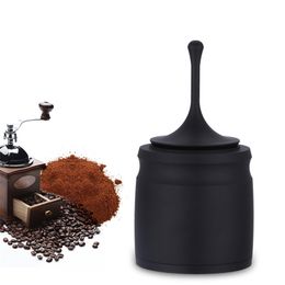 Coffee Tamper Powder Picker Stainless Steel Storage 58mm Grinder Beans Container Cup 210423
