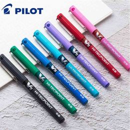 7pcs/lot Pilot V5 Liquid Ink Pen 0.5mm 7Colors to Choose BX-V5 standard pen office and school stationery style 210330