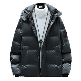 Man Plus Size Down Coats Fashion Trend Warm Windproof Stand Neck Hooded Puffer Jacket Designer Winter Couples Bread Casual Puff Jackets