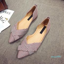 Fashion Flats for Women Shoes 2021 Spring Summer Boat Shoes Pointed toe Casual Slip-on Shoes Elegant Ladies Footwear A1394