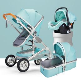 Baby Stroller With Car Seat 3 In 1 Luxury Travel Guggy Carriage Basket And Pram Cochesitos De 428 U2 Suit Wholesale Comfortale Soft Designer