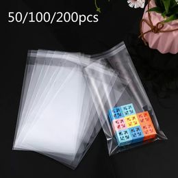 cello gift wrap Canada - Gift Wrap Wholesale 50 100 200pcs Transparent Self-adhesive Small Cello Self Sealing Bag Package Thick Clear Cellophane OPP Plastic Poly
