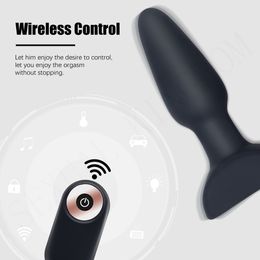Massage Magnetism Vibrator Remote Control Anal Plug Handheld Butt Plug Vagina Masturbator Prostate Massage 18 Adult Sex Toys for Couple