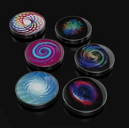 Fidget Toys Colourful Luminous Galaxy Star Sky Decompression Gyro Stainless Steel Toy Adult Children New Cross-Border Cosmic Luminous Desktop Vent Rotation