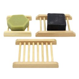 Bathroom Soap Dish Bamboo Handmade Environmental Protection Household Soap Dishes Portable Bath Accessories