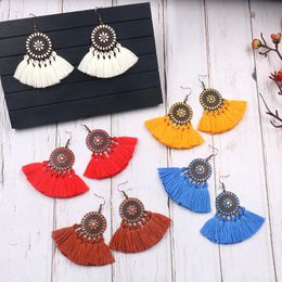 Colourful Tassel Women Dangle Earrings For Womens Vintage Bohemian Boho Ethnic Drop Hanging Earings Jewellery