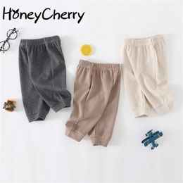 Spring and Autumn baby infant casual pants simple comfortable korean clothes 210515