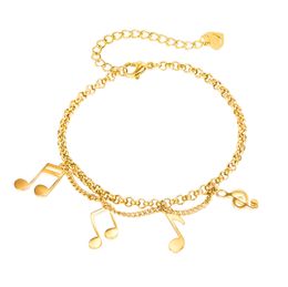 Charms Bracelets For Women Luck Bangle Chain Link Classic Love Pendant Bracelet Trendy Vintage Female Jewellery Fashion Girls Birthday Party Gift 628781503814