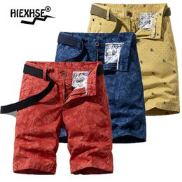 Men Cargo Shorts Summer Casual Camouflage Fashion Pattern Printing Short Pants Male Cotton Breathable Legwear 210714