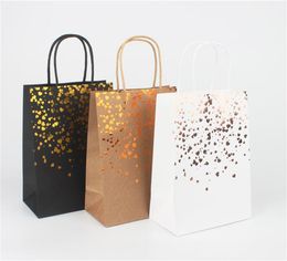 Clothing Wardrobe Storage Paper Gift Bags Bulk for Baby Shower Wedding Birthday Takeouts Party Shopping Medium Size 5.9*3.1*8.2 inch