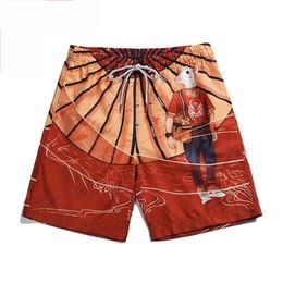 Man Floral Printing Men Shorts Beach Short Breathable Quick Dry Loose Casual Style Printing Shorts Male Home Shorts 210329