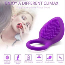 NXY Cockrings Penis Ring Sexual Intercourse Couple Sex Toy Vibration Delay Premature Ejaculation Lock Fine Male Accessories 1124