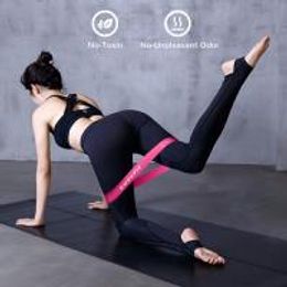Tragbare Fitness-Workout-Ausrüstung Gummi-Widerstand Bands Yoga-Gym-Gymnastik-Gummiband-Stärke Pilates Crossfit Frauen Gewicht Sport
