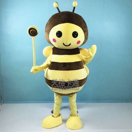 Mascot CostumesLittle Bee Cartoon Mascot Costume Doll Animal Doll Clothes Wear Parade Walking Performance Props
