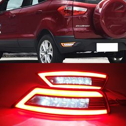 1 Set rear tail bumper lamp Reflector fog light turn signal For Ford Focus Hatchback 09-13 Ecosport 13-19 Kuga Escape 13-18