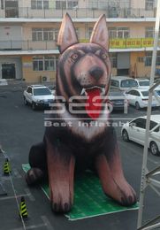 20ft giant wolfhound dog mascot inflatable yard outdoor wolf balloon Customised design decoration for sale