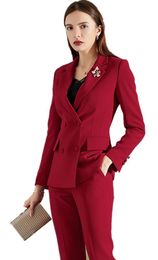 Red Wedding Pant Suits For Women Oferta Online | DHgate Spain \u0026 Mexico