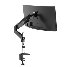 BlitzWolf® BW-MS2 Monitor Stand with Pneumatic Arm 32" 360°Rotation, -85°~+90°Tilt, 180°Swivel, Adjustable Height and Cable Management - Black
