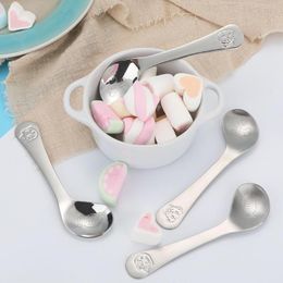 Spoons 304 Stainless Steel Spoon Baby Feeding Cutlery Soup Tea Coffee Bar Cartoon Tableware