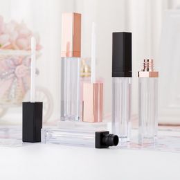 5ML Lipgloss Plastic Box Containers Mini Lip Gloss Split Bottle Empty Rose Gold Lipstick Tube Eyeliner Eyelash Container