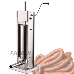 Vertical Manual Sausage Stuffer Machine Stainless Steel Sausages Maker Filling Sausaged Filler Meat Tools Plastic Tubes