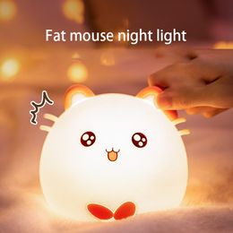 Silica gel night light remote control flapping lights Colourful child cute Fashion Birthday girl Valentine's Day practical gift