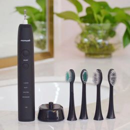 Mornwell D01B IPX7 Waterproof Power Rechargeable Sonic Electric Toothbrush with Smart Timer - US Plug