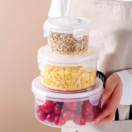 Storage Bottles & Jars Large Capacity Kitchen Plastic Box For Cereals Household Food Container Transparent Airtight Keep Fresh