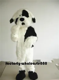 Mascot Costumes Long Fur Dog Mascot Costume Suits Party Game Dress Outfits Clothing Advertising Carnival Halloween Xmas Easter Adults