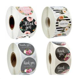 2.5cm 1inch Thank You Seal Label Adhesive Stickers 500 Pcs Roll DIY Gift Cake Baking Bag Package Envelope Decoration